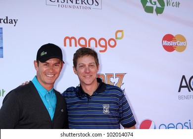 LOS ANGELES - MAY 7:  Greg Ellis, Kevin Rahm Arrives At The 5th Annual George Lopez Celebrity Golf Classic At Lakeside Golf Club On May 7, 2012 In Toluca Lake, CA