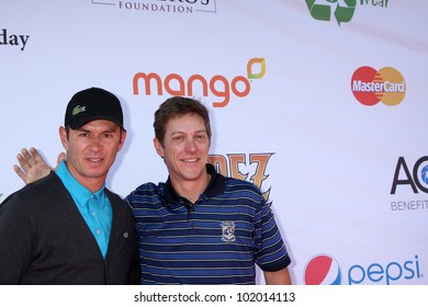 LOS ANGELES - MAY 7:  Greg Ellis, Kevin Rahm Arrives At The 5th Annual George Lopez Celebrity Golf Classic At Lakeside Golf Club On May 7, 2012 In Toluca Lake, CA