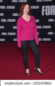 LOS ANGELES - NOV 04:  Thora Birch Arrives For The ÔFord V FerrariÕ Screening On November 04, 2019 In Hollywood, CA                