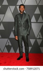 LOS ANGELES - NOV 11:  Chadwick Boseman_ at the AMPAS 9th Annual Governors Awards at Dolby Ballroom on November 11, 2017 in Los Angeles, CA