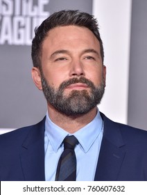 LOS ANGELES - NOV 13:  Ben Affleck arrives for the "Justice League" World Premiere on November 13, 2017 in Hollywood, CA                