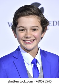 LOS ANGELES - NOV 14:  Noah Jupe Arrives For The 'Wonder' World Premiere On November 14, 2017 In Westwood, CA                