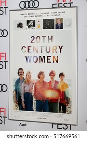 LOS ANGELES - NOV 16:  20th Century Women Poster At The A Tribute To Annette Bening And Gala Screening Of 