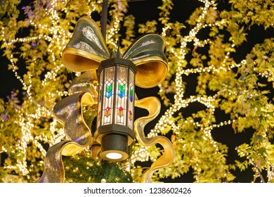 Los Angeles, NOV 19: Night View Of The Beautiful Christmas Lights Of The Grove On NOV 19, 2018 At Los Angeles