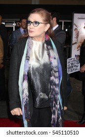 LOS ANGELES - NOV 3:  Carrie Fisher at the Dumb and Dumber To Premiere at the Village Theater on November 3, 2014 in Los Angeles, CA