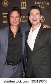 LOS ANGELES - NOV 7:  Patrick Muldoon, Austin Peck At The Days Of Our Lives 50th Anniversary Party At The Hollywood Palladium On November 7, 2015 In Los Angeles, CA