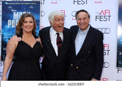 LOS ANGELES - NOV 9:  Arlene Silver, Dick Van Dyke, Richard M. Sherman At The AFI FEST 