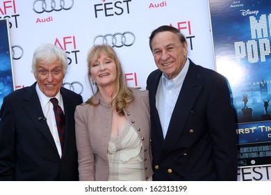 LOS ANGELES - NOV 9:  Dick Van Dyke, Karen Dotrice, Richard M. Sherman At The AFI FEST 