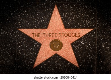 Los Angeles - November 24, 2021:
The Three Stooges star on the Hollywood Walk of Fame