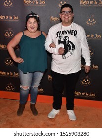 LOS ANGELES - OCT 02:  Raini Rodriguez And Rico Rodriguez Arrives For Nights Of The Jack VIP Preview On October 02, 2019 In Calabasas, CA                