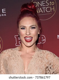 LOS ANGELES - OCT 04:  Sharna Burgess Arrives For The People's 'One's To Watch' Event On October 4, 2017 In Hollywood, CA