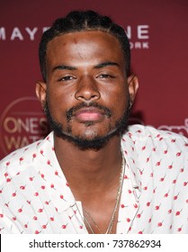 LOS ANGELES - OCT 04:  Trevor Jackson Arrives For The People's 'One's To Watch' Event On October 4, 2017 In Hollywood, CA