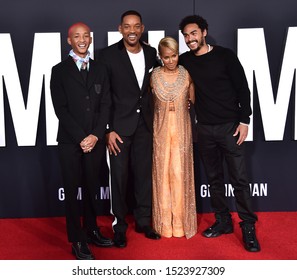 LOS ANGELES - OCT 06:  Jaden Smith, Will Smith, Jada Pinkett Smith and Trey Smith arrives for the 'Gemini Man' Los Angeles Premiere on October 06, 2019 in Hollywood, CA                