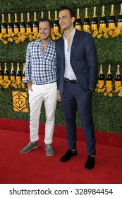 LOS ANGELES - OCT 17:  Jason Landau, Cheyenne Jackson At The Sixth-Annual Veuve Clicquot Polo Classic At The Will Rogers State Historic Park On October 17, 2015 In Acific Palisades, CA