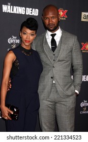 LOS ANGELES - OCT 2:  Sonequa Martin-Green, Kenric Green At The 