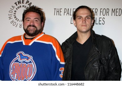 LOS ANGELES - OCT 22:  Kevin Smith, Jason Mewes Arrives At  The Paley Center For Media Annual Los Angeles Benefit At The Lot On October 22, 2012 In Los Angeles, CA