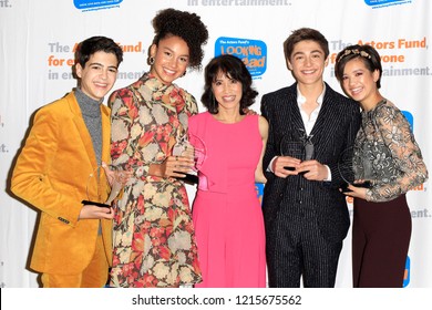 LOS ANGELES - OCT 28: Joshua Rush, Sofia Wylie, Lauren Tom, Asher Angel, Peyton Elizabeth Lee At The Actors Fund’s 2018 Looking Ahead Awards At The Taglyan Complex On October, 2018 In Los Angeles, CA