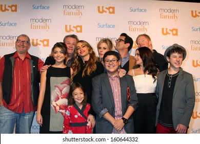 LOS ANGELES - OCT 28:  Modern Family Cast At The Modern Family On USA Network Fan Appreciation Event At Village Theater On October 28, 2013 In Westwood, CA