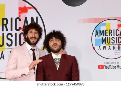 LOS ANGELES - OCT 9:  Benny Blanco, Lil Dicky At The 2018 American Music Awards At The Microsoft Theater On October 9, 2018 In Los Angeles, CA