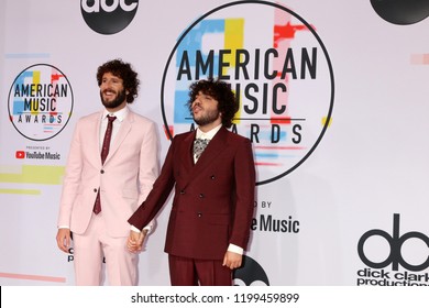 LOS ANGELES - OCT 9:  Benny Blanco, Lil Dicky At The 2018 American Music Awards At The Microsoft Theater On October 9, 2018 In Los Angeles, CA