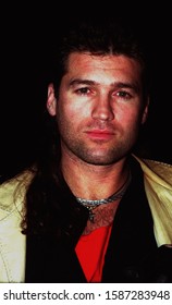 Los Angeles - October 11, 1993: Singer Billy Ray Cyrus Leaves Spago Restaurant.