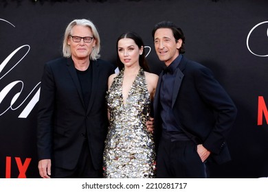 LOS ANGELES - SEP 13:  Andrew Dominik, Ana De Armas, Adrien Brody At The Blonde Premiere At The TCL Chinese Theater IMAX On September 13, 2022 In Los Angeles, CA