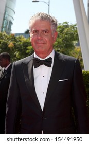 LOS ANGELES - SEP 15:  Anthony Bourdain at the Creative Emmys 2013 - Arrivals at Nokia Theater on September 15, 2013 in Los Angeles, CA