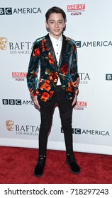 LOS ANGELES - SEP 16:  Noah Schnapp Arrives For The BAFTA TV Tea Party 2017 On September 16, 2017 In West Hollywood, CA                