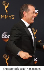 LOS ANGELES - SEP 18:  Jerry Seinfeld at the 2016 Primetime Emmy Awards - Arrivals at the Microsoft Theater on September 18, 2016 in Los Angeles, CA
