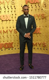 LOS ANGELES - SEP 22:  Mahershala Ali at the Primetime Emmy Awards - Arrivals at the Microsoft Theater on September 22, 2019 in Los Angeles, CA