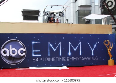 LOS ANGELES - SEP 22:  Preparations for the Emmy awards  on September 22, 2012 in Los Angeles, CA