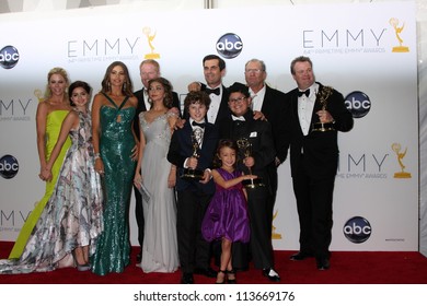 LOS ANGELES - SEP 23:  Modern Family Cast In The Press Room Of The 2012 Emmy Awards At Nokia Theater On September 23, 2012 In Los Angeles, CA