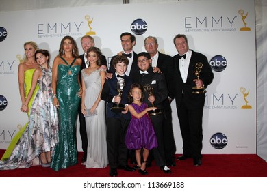 LOS ANGELES - SEP 23:  Modern Family Cast In The Press Room Of The 2012 Emmy Awards At Nokia Theater On September 23, 2012 In Los Angeles, CA