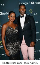 LOS ANGELES - SEP 8:  Faune A. Chambers, Derek Watkins Aka Fonzworth Bentley At The 13th Annual ADCOLOR Awards At The JW Marriott On September 8, 2019 In Los Angeles, CA