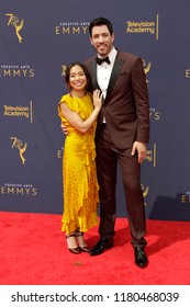 LOS ANGELES - SEP 9:  Linda Phan, Drew Scott At The 2018 Creative Arts Emmy Awards - Day 2 - Arrivals At The Microsoft Theater On September 9, 2018 In Los Angeles, CA