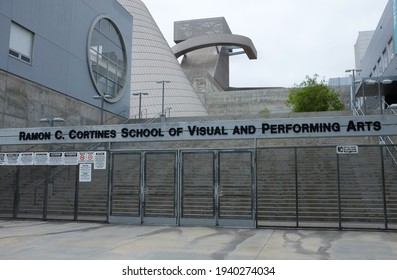 LOS ANGELES - SEPT 2, 2018: The Ramon C. Cortines School Of Visual And Performing Arts Is A Magnet, Public High School In The Los Angeles Unified School District.