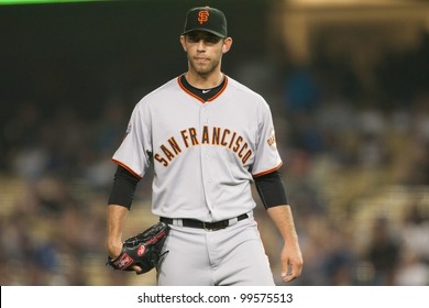 LOS ANGELES - SEPT 22: San Francisco Giants Starting Pitcher Madison Bumgarner #40 During The Major League Baseball Game On Sept 22, 2011 At Dodger Stadium In Los Angeles, CA