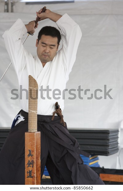 Los Angeles Sept 25 Shinkendo Practitioners Stock Photo Edit Now