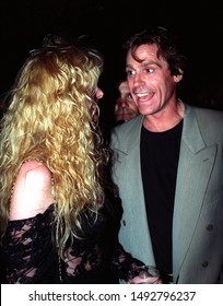 Los Angeles - September 22, 1992: Actor Jeff Conaway And His Wife Keri Leave The Peninsula Hotel.