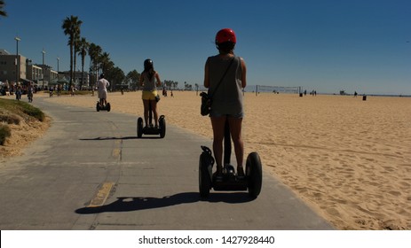 Los Angeles - September 29, 2013: Venice Beach Bike Path