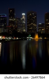 Los Angeles Skyline At Night