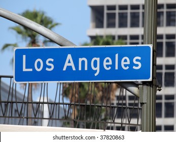 Los Angeles Street Sign In Downtown LA.