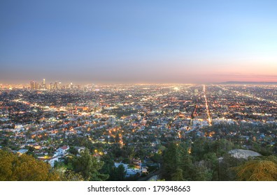 Los Angeles At Sunset