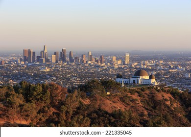 Los Angeles Sunset Cityscape, Griffin Observatory - Shutterstock ID 221335045