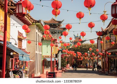 Los Angeles / USA - 02 25 2019: China Town, Central Plaza