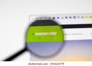 Los Angeles, USA - 1 February 2021: US Department Of Energy Website Page. Energy.gov Logo On Display Screen, Illustrative Editorial