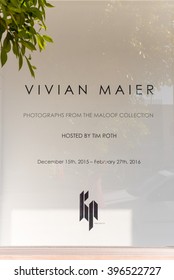 LOS ANGELES, USA - 27 February, 2016 Vivian Maier Exhibition At Merry Karnowsky Gallery. Merry Karnowsky Gallery, Los Angeles CA, United States.