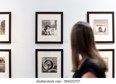 LOS ANGELES, USA - 27 February, 2016 Vivian Maier Exhibition At Merry Karnowsky Gallery. Merry Karnowsky Gallery, Los Angeles CA, United States.