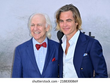 LOS ANGELES, USA. August 08, 2022: Robert Pine and son Chris Pine at the premiere of "Five Days at Memorial" at the Directors Guild of America.
Picture: Paul Smith-Featureflash