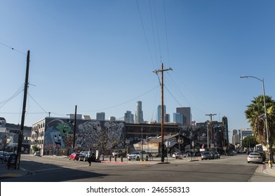 Los Angeles, USA - January 2: Art District In Downtown Of Los Angeles, CA On January 2, 2015.